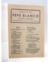 Muestra 1 de CANCIONERO 15?. PEPE BLANCO. ÚLTIMOS Y GRANDES ÉXITOS. Bistagne Circa 1950