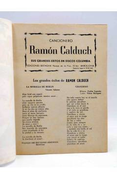 Muestra 1 de CANCIONERO 43. RAMÓN CALDUCH. GRANDES ÉXITOS DISCOS COLUMBIA. Bistagne 1962