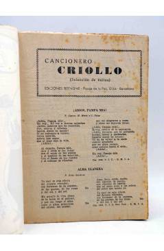 Muestra 1 de CANCIONERO CRIOLLO. SELECCIÓN DE ÉXITOS. Bistagne Circa 1950