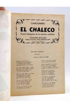 Muestra 1 de CANCIONERO. EL CHALECO. Bistagne 1962