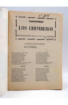 Muestra 1 de CANCIONERO. LOS CHIMBEROS. Bistagne 1961