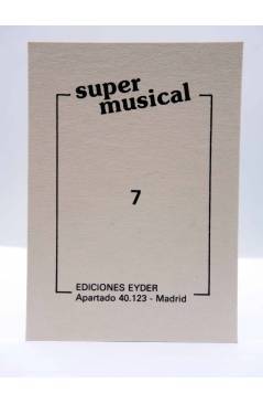 Contracubierta de CROMO SUPER MUSICAL 7. LABANDA. Eyder Circa 1980