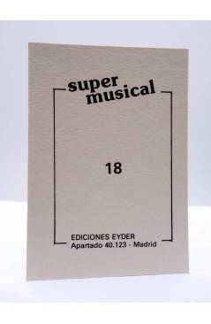 Contracubierta de CROMO SUPER MUSICAL 18. SODOMA. Eyder Circa 1980