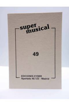 Contracubierta de CROMO SUPER MUSICAL 49. URIAH HEEP. Eyder Circa 1980