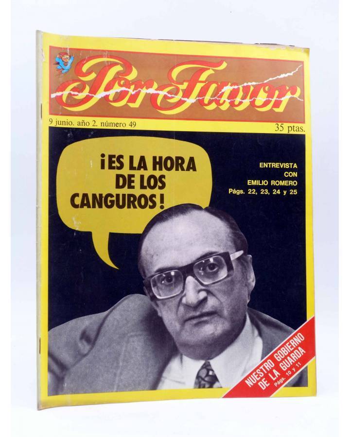 Cubierta de REVISTA POR FAVOR 49. ES LA HORA DE LOS CANGUROS - 9 DE JUNIO (Vvaa) Punch 1975