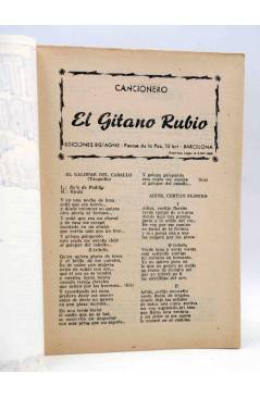 Muestra 1 de CANCIONERO. EL GITANO RUBIO. FLAMENCO. Bistagne 1959