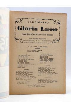 Muestra 1 de CANCIONERO. GLORIA LASSO. SUS GRANDES ÉXITOS EN DISCOS. Bistagne 1958
