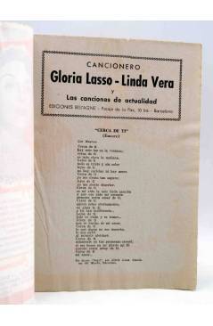 Muestra 1 de CANCIONERO. GLORIA LASSO Y LINDA VERA. CANCIONES DE ACTUALIDAD. Bistagne Circa 1950