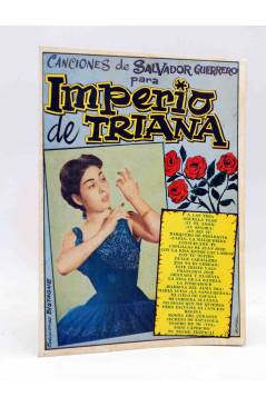 Cubierta de CANCIONERO 11. IMPERIO DE TRIANA. CANCIONES DE SALVADOR GUERRERO. Bistagne 1961