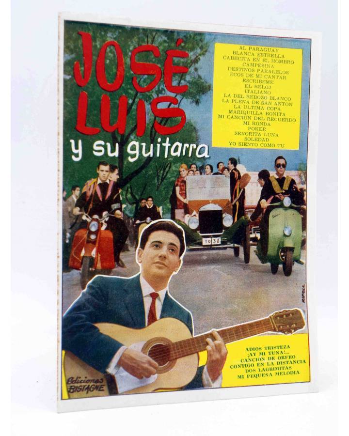 Cubierta de CANCIONERO. JOSÉ LUÍS Y SU GUITARRA 1. Bistagne 1960