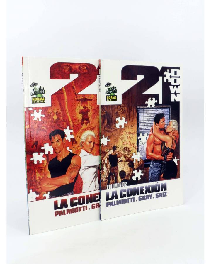 Cubierta de 21 DOWN: LA CONEXIÓN 1 Y 2. COMPLETA (Justin Gray / Jesús Saiz) Norma 2008
