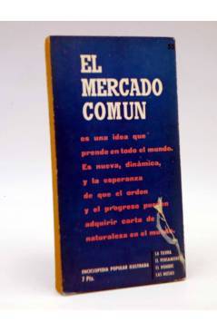 Contracubierta de ENCICLOPEDIA POPULAR ILUSTRADA SERIE H 14. EL MERCADO COMÚN (Eduardo Arce) G.P. 1962