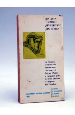 Contracubierta de ENCICLOPEDIA POPULAR ILUSTRADA SERIE T 22. LAWRENCE DE ARABIA (Enrique M. Fariñas) G.P. 1963