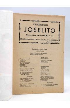 Muestra 1 de CANCIONERO. JOSELITO. SUS CANCIONES EN DISCOS R.C.A. Bistagne 1960