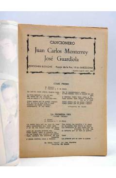 Muestra 1 de CANCIONERO. JUAN CARLOS MONTERREY Y JOSÉ GUARDIOLA. Bistagne 1958