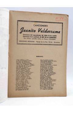 Muestra 1 de CANCIONERO. JUANITO VALDERRAMA MI VIDA ES EL CANTE y REY CARRETERA. Bistagne Circa 1950