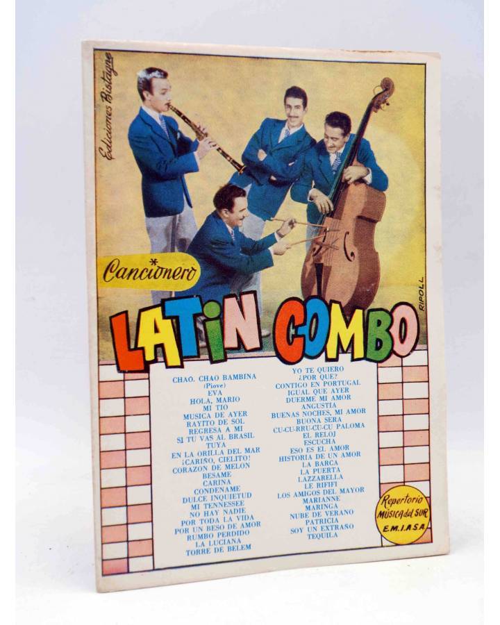 Cubierta de CANCIONERO. LATIN COMBO. REPERTORIO MUSICA DEL SUR. Bistagne 1959