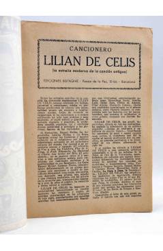 Muestra 1 de CANCIONERO. LILIAN DE CELIS. AQUELLOS TIEMPOS DEL CUPLÉ. Bistagne Circa 1950