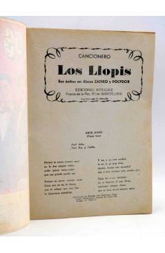Muestra 1 de CANCIONERO. LOS LLOPIS. SUS ÉXITOS EN ZAFIRO Y POLYDOR. Bistagne 1961