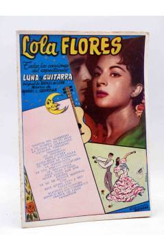 Cubierta de CANCIONERO. LOLA FLORES. LUNA Y GUITARRA DE M.L. QUIROGA. Bistagne 1958