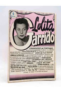Cubierta de CANCIONERO. LOLITA GARRIDO. MELODÍAS EN DISCOS COLUMBIA. Bistagne Circa 1950