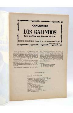 Muestra 1 de CANCIONERO. LUISA LINARES Y LOS GALINDOS. Bistagne 1961