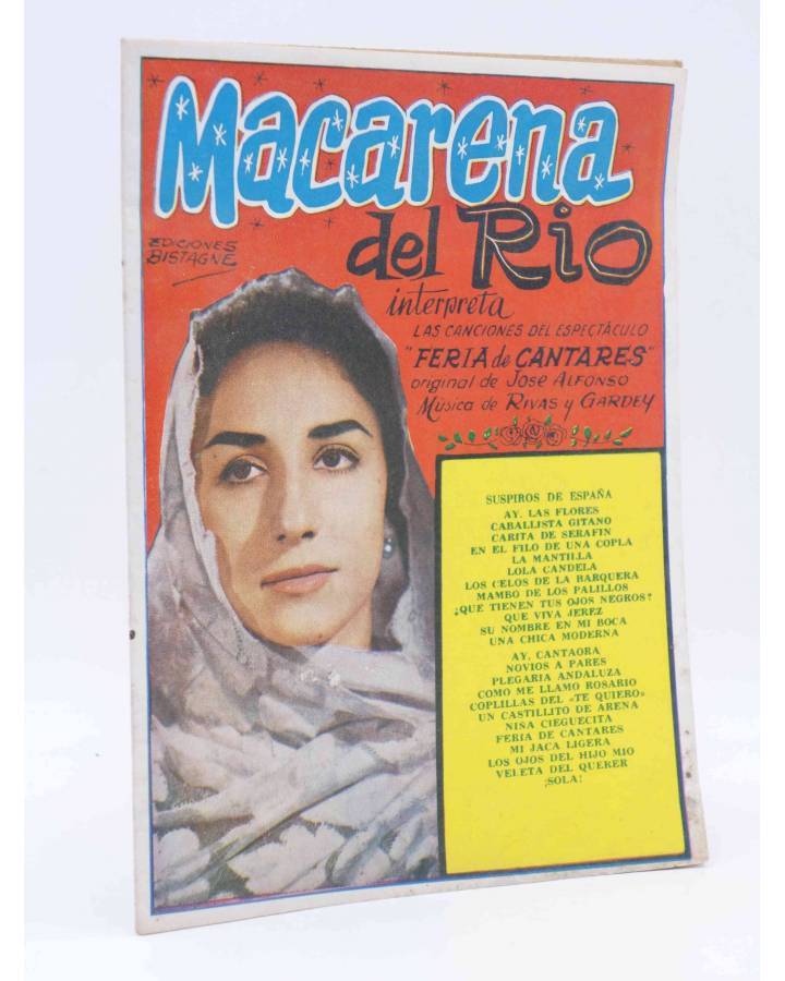 Cubierta de CANCIONERO 18. MACARENA DEL RÍO. FERIA DE CANTARES. Bistagne 1962