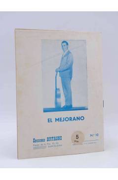 Contracubierta de CANCIONERO 10. EL MEJORANO. INTERPRETACIONES EN DISCOS SAEF. Bistagne 1962