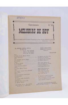 Muestra 1 de CANCIONERO 61. MELODÍAS DE HOY. Bistagne 1963