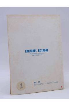 Contracubierta de CANCIONERO 35. MOLINA Y SUS GADITANAS. Bistagne 1962