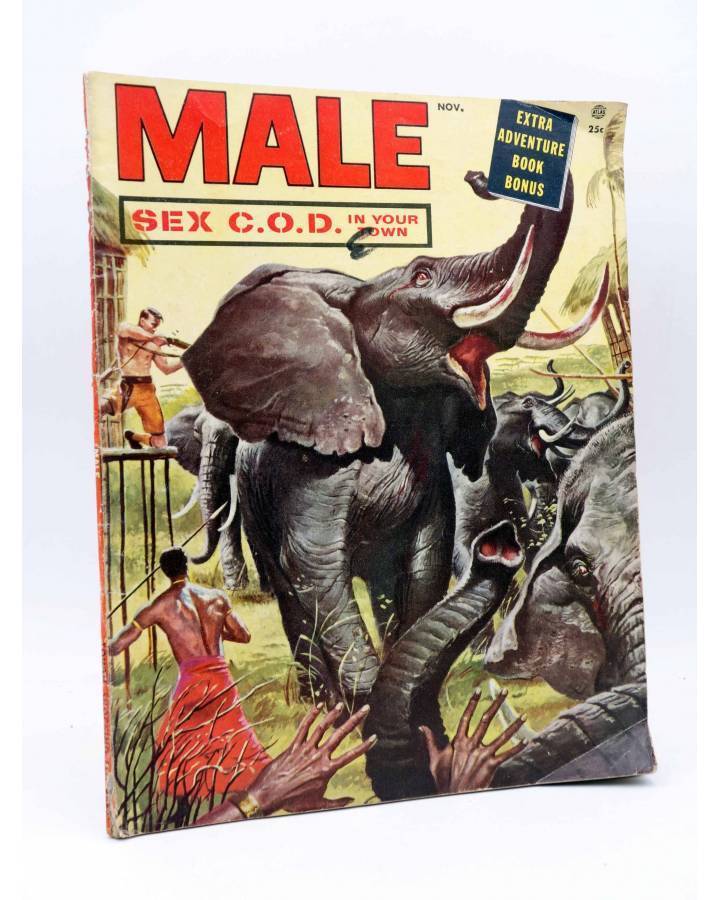 Cubierta de REVISTA MALE MAGAZINE VOL. 4 Nº 11. SEX C.O.D IN YOUR TOWN (Vvaa) Atlas USA 1954