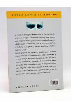 Contracubierta de INTELECTUALES. GEORGES BATAILLE Y EL EROTISMO (Oswaldo Baigorria) Campo de Ideas 2002