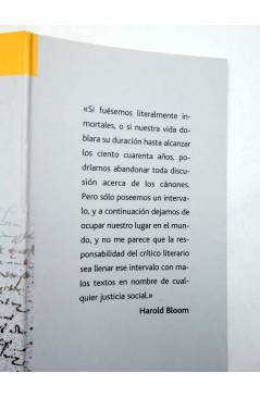 Muestra 1 de INTELECTUALES. HAROLD BLOOM Y EL CANON LITERARIO (Carlos Gamerro) Campo de Ideas 2003