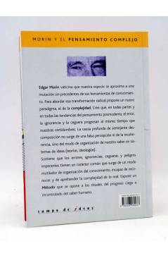 Contracubierta de INTELECTUALES. EDGAR MORÍN Y EL PENSAMIENTO COMPLETO (Miguel Grinberg) Campo de Ideas 2003
