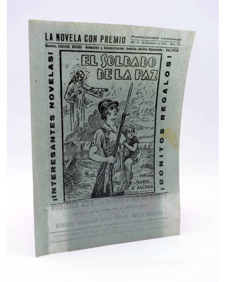 Cubierta de CUBIERTA FOLLETÍN EL SOLDADO DE LA PAZ. LA NOVELA CON PREMIO (Mario D'Ancona) Guerri 1929