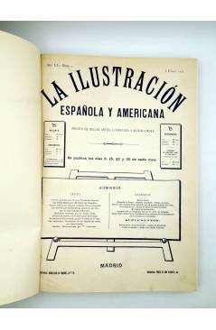Cubierta de REVISTA LA ILUSTRACIÓN ESPAÑOLA Y AMERICANA. PRIMER SEMESTRE 1907. INCOMPLETO (Vvaa) Madrid 1907
