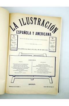 Cubierta de REVISTA LA ILUSTRACIÓN ESPAÑOLA Y AMERICANA. TOMO AÑO 1909. INCOMPLETO (Vvaa) Madrid 1909