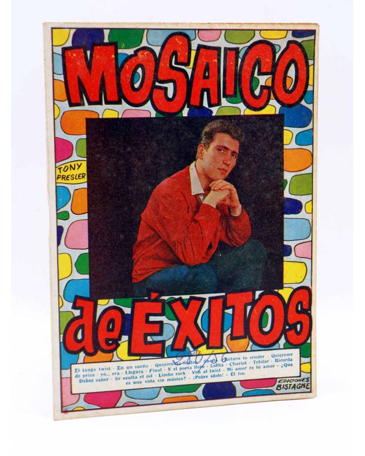 Cubierta de CANCIONERO 56. MOSAICO DE ÉXITOS. TONY PRESLER. Bistagne 1963
