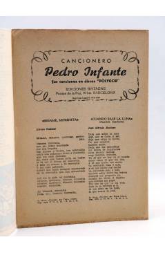 Muestra 1 de CANCIONERO. PEDRO INFANTE. SUS CREACIONES EN DISCOS POLYDOR. Bistagne 1959