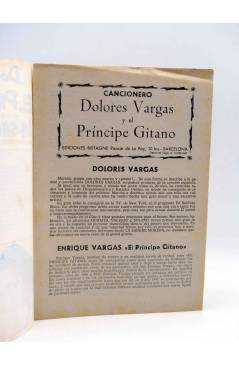 Muestra 1 de CANCIONERO. EL PRINCIPE GITANO Y DOLORES VARGAS: SANGRE MORENA. Bistagne 1961