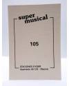 Contracubierta de CROMO SUPER MUSICAL 105. CADILLAC (Cadillac) Eyder Circa 1980