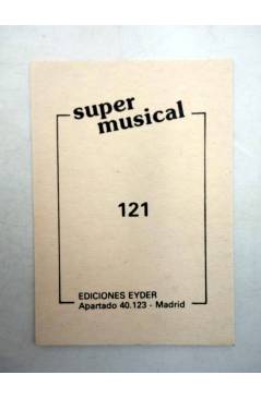 Contracubierta de CROMO SUPER MUSICAL 121. PECOS (Pecos) Eyder Circa 1980
