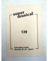 Contracubierta de CROMO SUPER MUSICAL 139. PACO DE LUCÍA (Paco De Lucía) Eyder Circa 1980