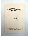 Contracubierta de CROMO SUPER MUSICAL 148. LLUÍS LLACH (Lluís Llach) Eyder Circa 1980
