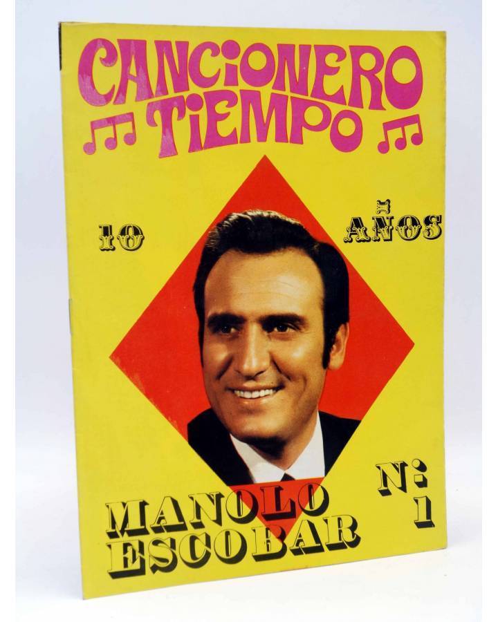 Cubierta de CANCIONERO TIEMPO 1. MANOLO ESCOBAR 10 AÑOS (Manolo Escobar) Vilmar 1972