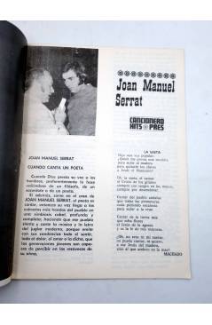 Muestra 2 de CANCIONERO HITS PRES. JOAN MANUEL SERRAT (Joan Manuel Serrat) Presidente 1970