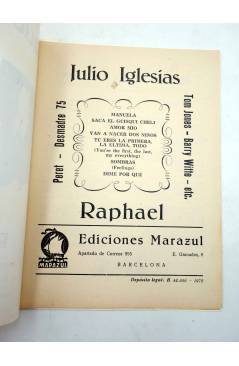 Muestra 1 de CANCIONERO. JULIO IGLESIAS / RAPHAEL (Julio Iglesias / Raphael) Marazul 1975