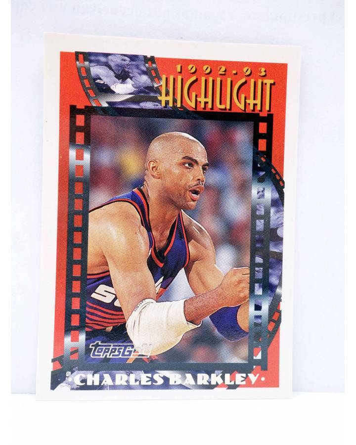 Cubierta de TRADING CARD NBA BASKETBALL 1992-93 HIGHLIGHT 1. CHARLES BARKLEY. Upper Deck 1993