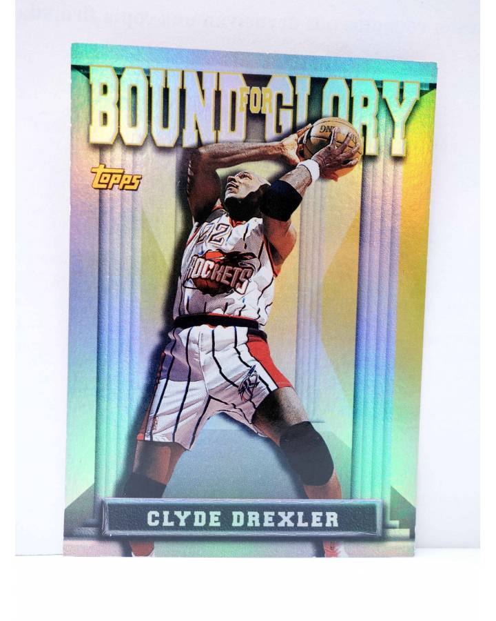 Cubierta de TRADING CARD BASKETBALL NBA BOUND FOR GLORY BG13. CLYDE DREXLER. Topps 1997