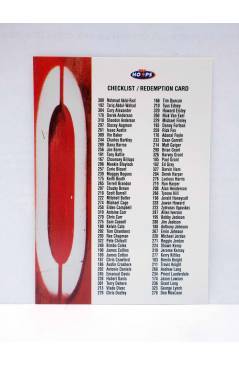 Cubierta de TRADING CARD BASKETBALL NBA HOOPS SERIES 2 REDEMPTION CARD CHECKLIST AU3. SkyBox 1998
